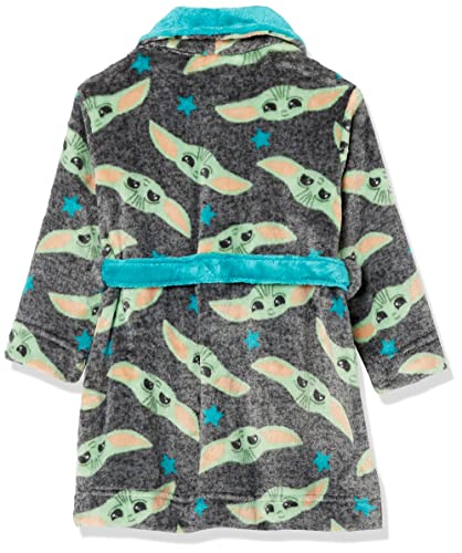 STAR WARS Boys Bathrobe Pajama Set, Blue, 4T US