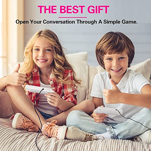 GameNext Mini Game Console Childhood Video Game Consoles Built-in 620 Games with NES Dual Controllers Handheld Game Player Console Classic System Edition Plug & Play for Kids & Adults