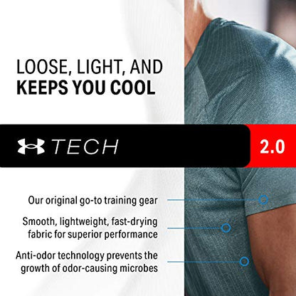 Under Armour Men UA TAC Tech, Breathable & Fast-Drying Men's Short Sleeve T-Shirt, Gym Clothes Featuring Patented Anti-Odour Technology, Large, Black