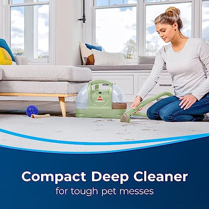 BISSELL Little Green Multi-Purpose Portable Carpet and Upholstery Cleaner, Green, 1400B