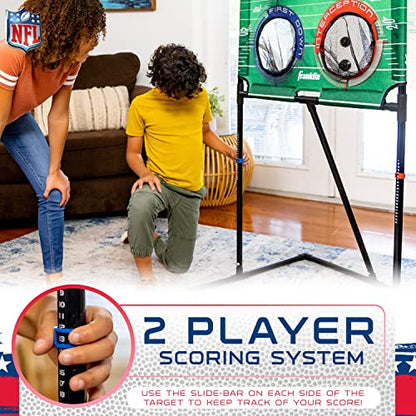 Franklin Sports NFL Football Target Toss Game - Football Throwing Game for Kids + Adults - Boys + Girls Football Game Set with (4) Mini Footballs