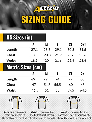 Actizio Men's Workout Shirt Cotton Fabric T-Shirt Short Sleeve Sweat Activated Motivational Exercise Gym Athletic Fit Moisture Wicking Fitness Shirt - Leg Day Legendary (Size M)