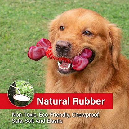 Apasiri Tough Dog Toys for Aggressive Chewers Large Breed, Chew Toys, Durable Bones Made with Nylon and Rubber, Big Indestructible Toy, Medium Puppy Teething chew