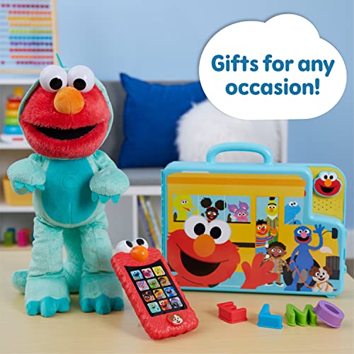 SESAME STREET Elmo’s Learning Letters Bus Activity Board, Preschool Learning and Education, Officially Licensed Kids Toys for Ages 2 Up by Just Play