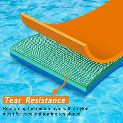 Zipfun Floating Mat - for Lake Water Lily Pad Mat, XPE Island Kid and Adults (8' x 4' 1.3")