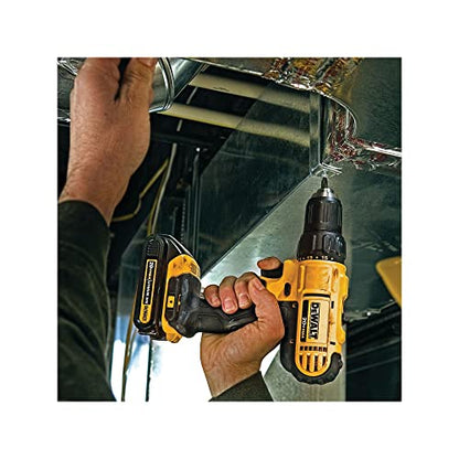 DEWALT 20V MAX Cordless Drill and Impact Driver, Power Tool Combo Kit with 2 Batteries and Charger, Yellow/Black (DCK240C2)