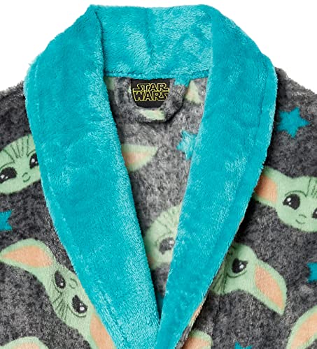 STAR WARS Boys Bathrobe Pajama Set, Blue, 4T US