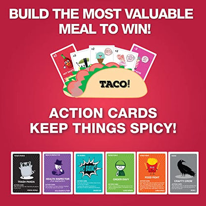 Taco vs Burrito Card Game - Wildly Popular Surprisingly Strategic Family Game Night - Created by a 7 Year Old - Perfect for Boys, Girls, Kids, Families and Adults Who Love Family Games and Board Games