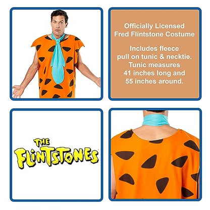 Rubie's mens The Flintstones, Fred Flintstone Costume, Multi-colored, Standard US