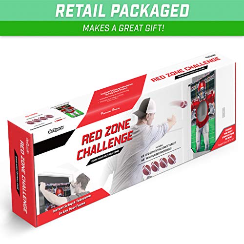 GoSports Football & Baseball Toss Games Available in Football Red Zone Challenge or Baseball Pro Pitch Challenge Choose Between Backyard Toss or Door Hang Targets