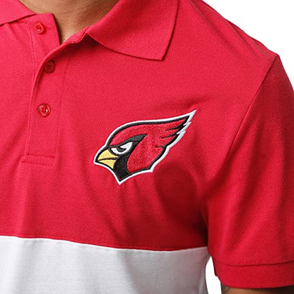 FOCO Arizona Cardinals NFL Mens Rugby Scrum Polo - M