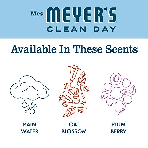 Mrs. Meyer's Hand Soap, Made with Essential Oils, Biodegradable Formula, Rain Water, 12.5 fl. oz - Pack of 3