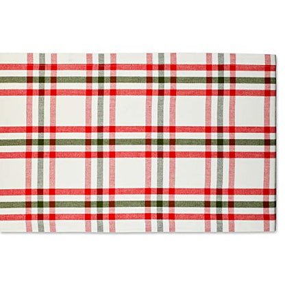 DII Jolly Christmas Tree Collection Holiday Table & Kitchen Décor, Table Runner, 14x72, Christmas Plaid