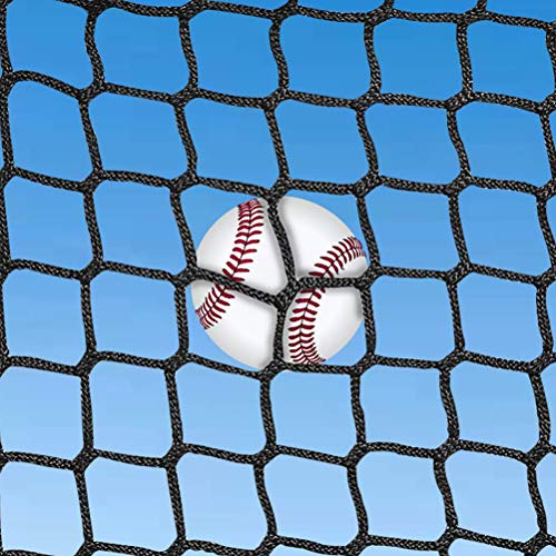 Aoneky Polyester Baseball Backstop Nets, 10x10ft Sports Practice Barrier Net, Heavy Duty Hitting Containment Netting, Baseball High Impact Net