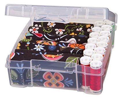 ArtBin 6953AB ClearView 6" x 6" Box Art & Craft Organizer, [1] Plastic Storage Case, Clear