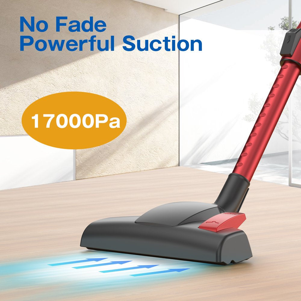 Moosoo 17000PA Strong Suction Stick Vacuum Cleaner, 23Ft  Cord Vacuum For hard floor