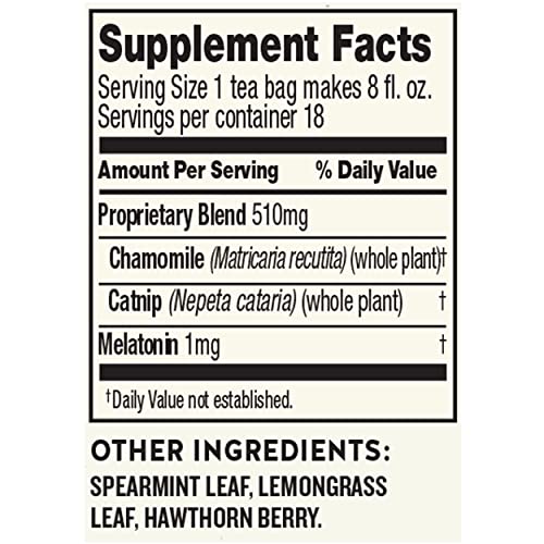 Celestial Seasonings Sleepytime Melatonin Tea, 18 Count