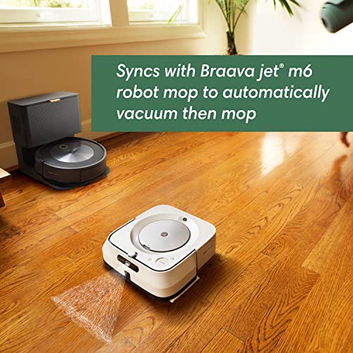 iRobot Roomba j6+ Self-Emptying Robot Vacuum – Identifies and Avoids Pet Waste & Cords, Empties Itself for Up to 60 Days, Smart Mapping, Compatible with Alexa, Ideal for Pet Hair