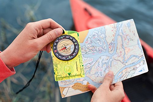 Orienteering Compass Hiking Backpacking Compass | Advanced Scout Compass Camping Navigation - Boy Scout Compass for Kids | Professional Field Compass for Map Reading - Best TurnOnSport Survival Gifts