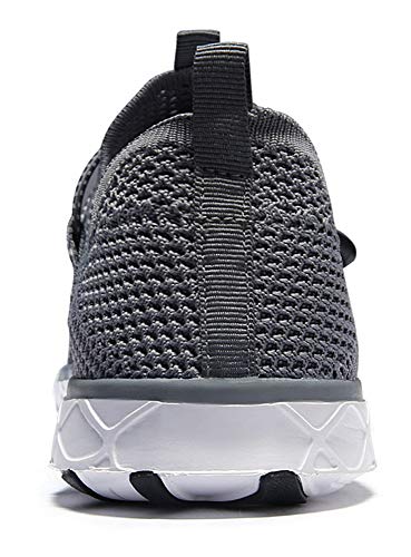 DLGJPA Men's Quick Drying Water Shoes for Beach or Water Sports Lightweight Slip On Walking Shoes Darkgray 11