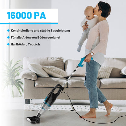 INSE R3S Corded Stick Vacuum Cleaner with Cable 2 in 1 Bagless Lightweight Stick Vacuum Cleaner & Hand Vacuum Cleaner for Pet Hair Hard Floor Home