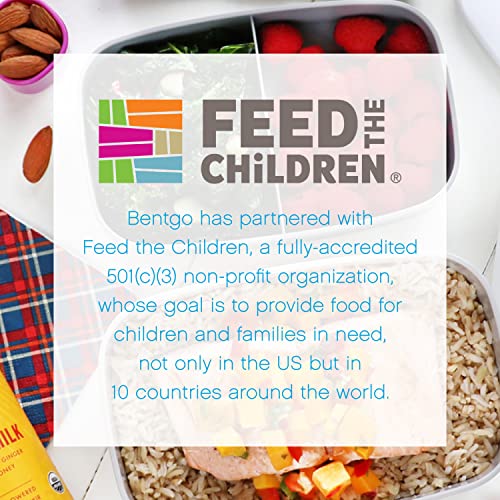 Bentgo Classic - All-in-One Stackable Bento Lunch Box - Modern Style and Design Includes 2 Containers, Built-in Plastic Utensil Set, and Nylon Sealing Strap (Blush Marble)