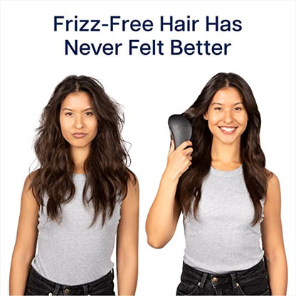 Crave Naturals Glide Thru Detangling Brush for Adults & Kids Hair, Detangling Brush for Black Natural Hair, Curly, Straight, Wet, Dry, Hairbrush for Men&Women, Little Girl Hair Accessories, 1pk, Black