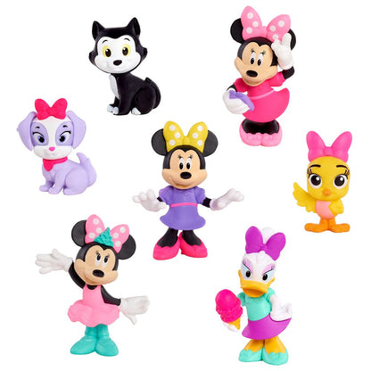 Disney Junior Minnie Mouse 7-Piece Collectible Figure Set, Kids Toys for Ages 3 up