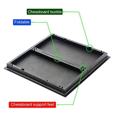 QuadPro Magnetic Travel Chess Set with Folding Chess Board Educational Toys for Kids and Adults, 2 Players