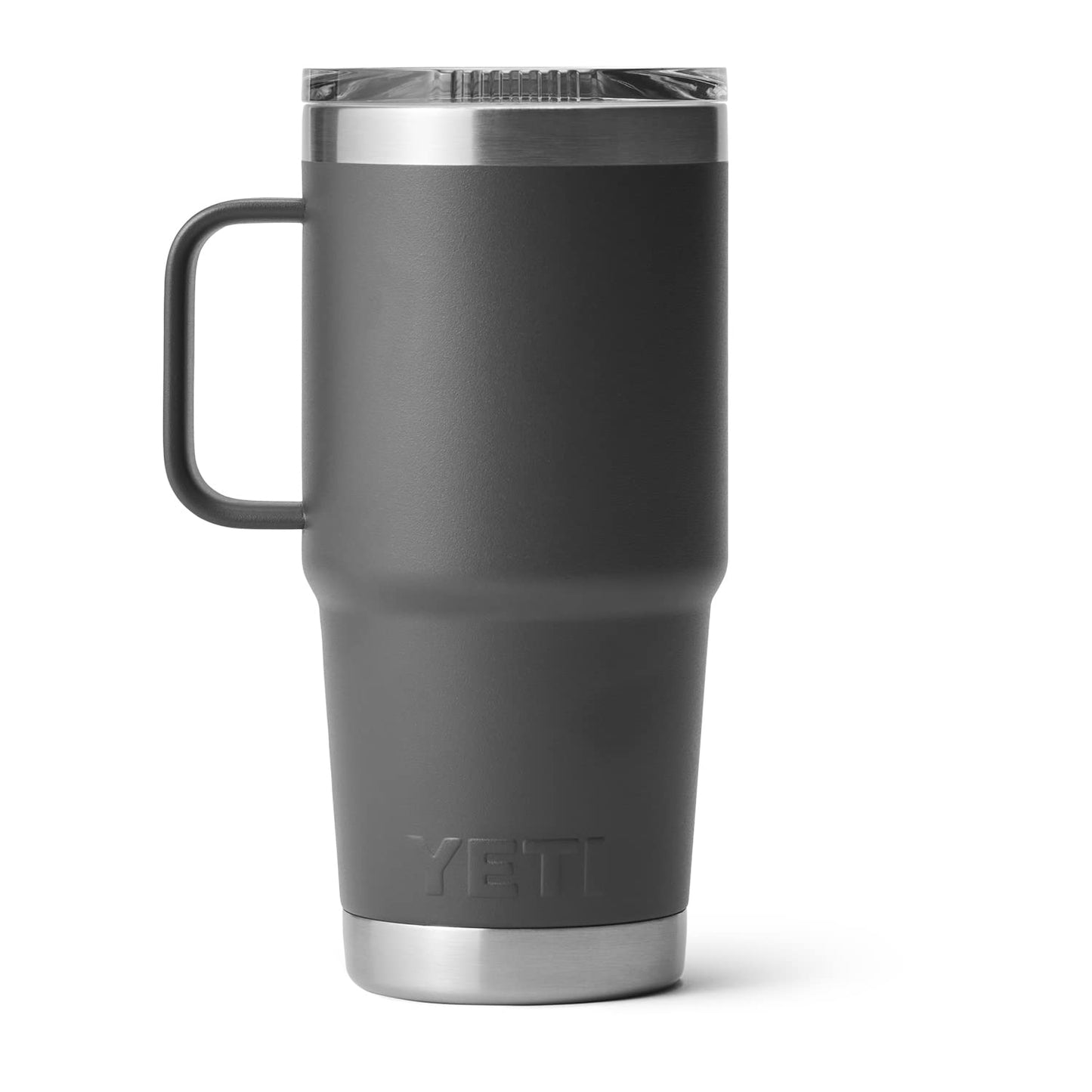 YETI Rambler 20 oz Travel Mug, Stainless Steel, Vacuum Insulated with Stronghold Lid, Charcoal