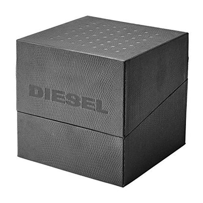 Diesel Men's 57mm Mr. Daddy 2.0 Quartz Stainless Steel and Leather Chronograph Watch, Color: Black/Silver (Model: DZ7313)