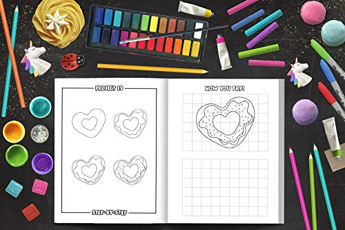 Valentine's Day: How to Draw For Kids: A Fun Activity Book with 35 Illustrations for Beginners with Simple Step-by-Step Drawing Guides