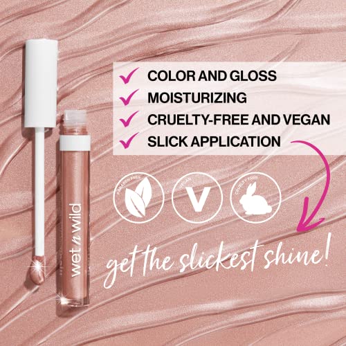 wet n wild Mega Slicks Lip Gloss | Long Lasting | Hyaluronic Acid | High Shine | Berried Treasure