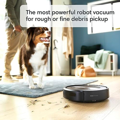 iRobot Roomba j9+ Self-Emptying Robot Vacuum – More Powerful Suction, Identifies and Avoids Obstacles Like pet Waste, Empties Itself for 60 Days, Best for Homes with Pets, Smart Mapping, Alexa