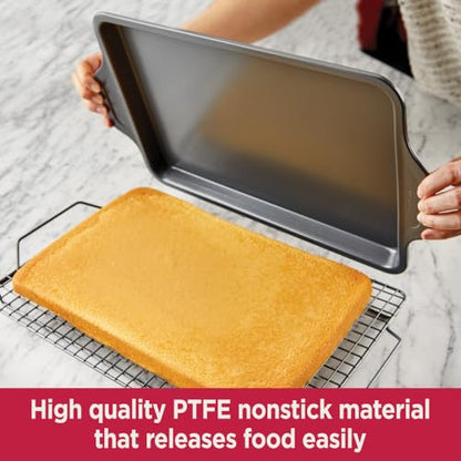 All-Clad Pro-Release Nonstick Round Baking Pan, Cake Pan 9 Inch Oven Safe 450F Half Sheet, Cookie Sheet, Muffin Pan, Cooling & Baking Rack, Round Cake Pan, Loaf Pan, Baking Pan Grey