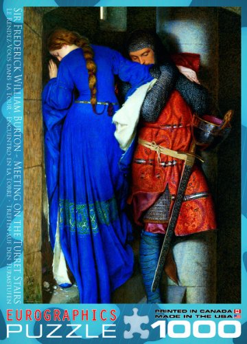 EuroGraphics Meeting Turret Stairs by Frederick William Burton 1000 Piece Puzzle (6000-3682)