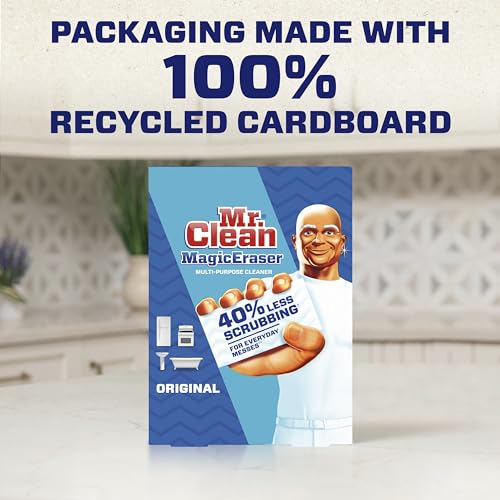 Mr. Clean Magic Eraser Original Cleaning Pads with Durafoam, White, 6 Count