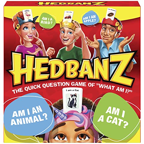 Hedbanz Picture Guessing Board Game 2020 Edition Family Games | Games for Family Game Night | Kids Games | Card Games, for Families and Kids Ages 8+