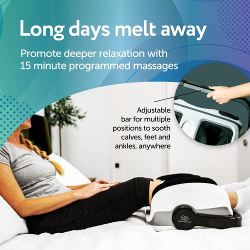 Cloud Massage Shiatsu Foot Massager for Circulation and Pain Relief - Foot Massager Machine for Relaxation, Plantar Fasciitis Relief, Neuropathy, Heat Therapy - FSA/HSA Eligible (White - with Remote)