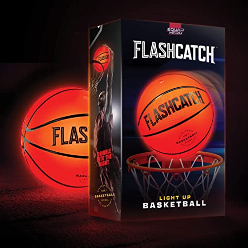 Light Up Basketball - Glow in the Dark Ball - Sports Gear Accessories Gifts for Boys 8-15+ Year Old - Kids, Teens Gift Ideas - Cool Teen Boy Toys Ages 8 9 10 11 12 13 14 15 Age Outdoor Teenage Things