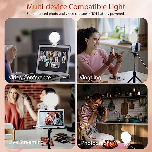 ACMEZING Full-Screen Ring Light 60 LED Side Lighting Anti-Glare Clip on Ring Light for Phone iPhone Laptop Computer Monitor, 3 Light Modes for Live Streaming, Selfies, Video Conference, Zoom Lighting