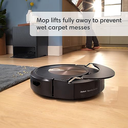 iRobot Roomba Combo j9+ Self-Emptying & Auto-Fill Robot Vacuum & Mop – Multi-Functional Base Refills Bin and Empties Itself, Vacuums and Mops Without Needing to Avoid Carpets, Avoids Obstacles