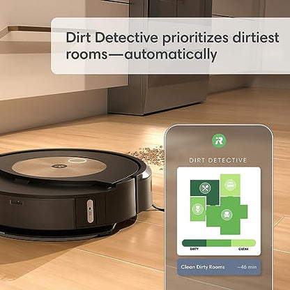 iRobot Roomba Combo j9+ Self-Emptying & Auto-Fill Robot Vacuum & Mop – Multi-Functional Base Refills Bin and Empties Itself, Vacuums and Mops Without Needing to Avoid Carpets, Avoids Obstacles