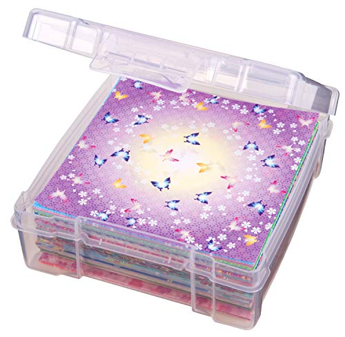 ArtBin 6953AB ClearView 6" x 6" Box Art & Craft Organizer, [1] Plastic Storage Case, Clear