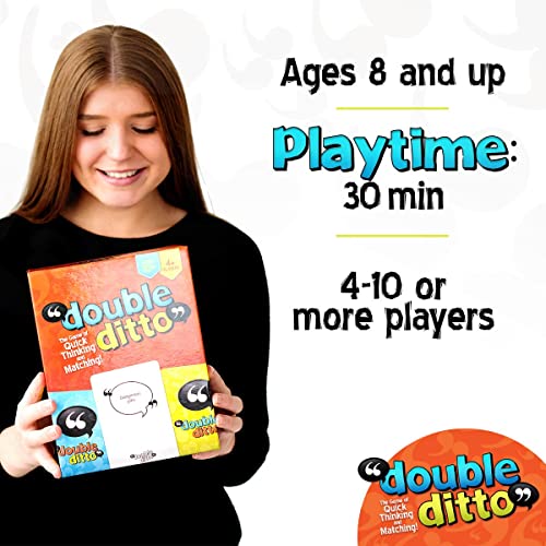 Inspiration Play Double Ditto - an Award-Winning Family Game - Hilarious Family Games - Games for Kids Ages 8-12, Teens, & Adults - Family Games for Game Night - Family Games for Kids and Adults