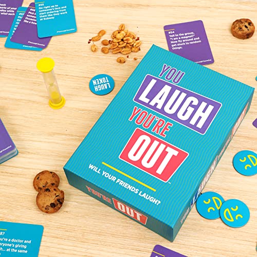 DSS Games You Laugh You're Out - The Official Family Game Where If You Laugh, You Lose. Great for Big Groups & Kids