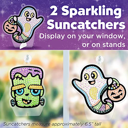 Creativity for Kids Big Gem Diamond Painting Kit - Halloween Stickers and Suncatchers, Halloween Crafts for Kids Ages 6-8+, Diamond Art for Kids