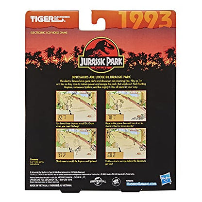 Tiger Electronics Jurassic Park Electronic LCD Video Game, Retro-Inspired 1-Player Handheld Game, Ages 8 and Up