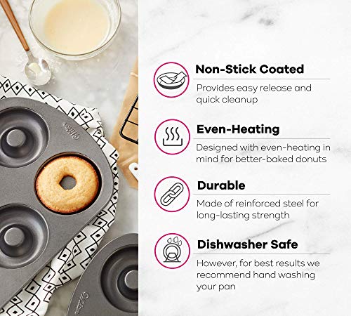 Wilton Non-Stick 6-Cavity Donut Baking Pans, 2-Count