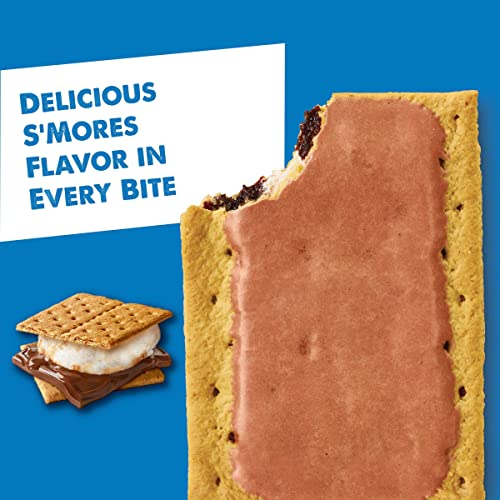 Pop-Tarts Toaster Pastries, Breakfast Foods, Kids Snacks, Frosted S'mores, 20.3oz Box (12 Pop-Tarts)